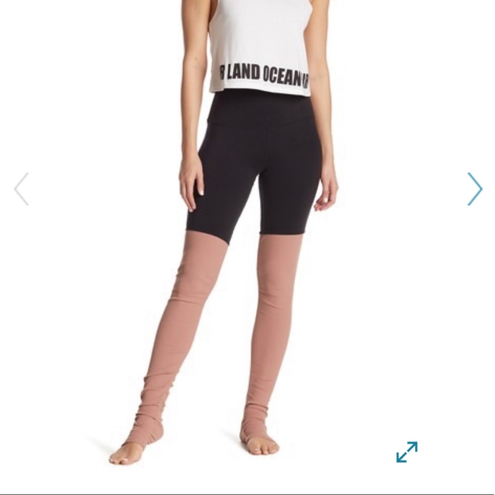 Alo Goddess High Waist Leggings black/rose water S